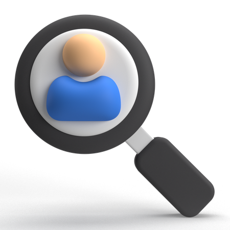 Benutzer suchen  3D Icon