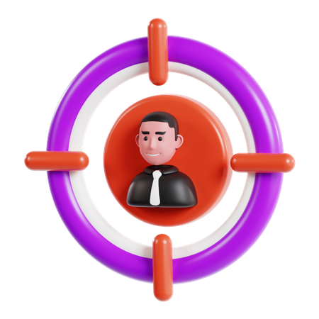 Benutzerziel  3D Icon