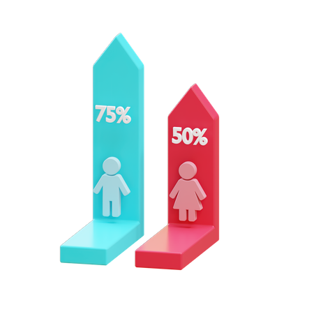 Benutzerdiagramm  3D Illustration