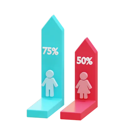 Benutzerdiagramm  3D Illustration