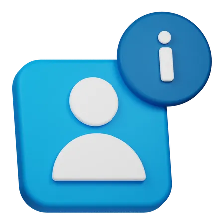 Benutzerinformation  3D Icon