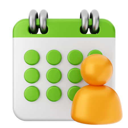 Benutzerkalender  3D Icon