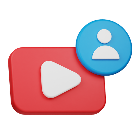Benutzerkanal  3D Icon