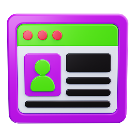 Benutzerkonto  3D Icon