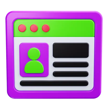 Benutzerkonto  3D Icon