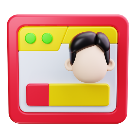 Benutzerkonto  3D Icon