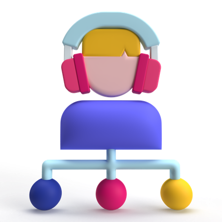 Benutzernetzwerk  3D Icon