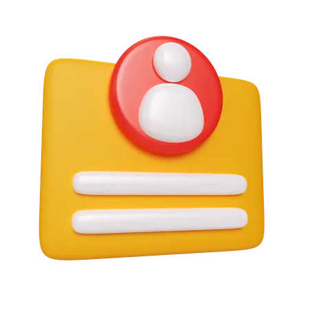 Benutzerprofil  3D Icon