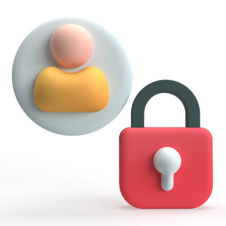 Benutzersicherheit  3D Icon