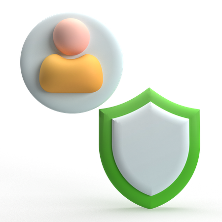 Benutzersicherheit  3D Icon