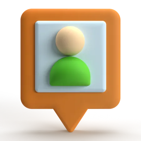 Benutzerstandort  3D Icon