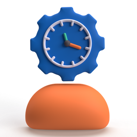 Benutzerzeit  3D Icon