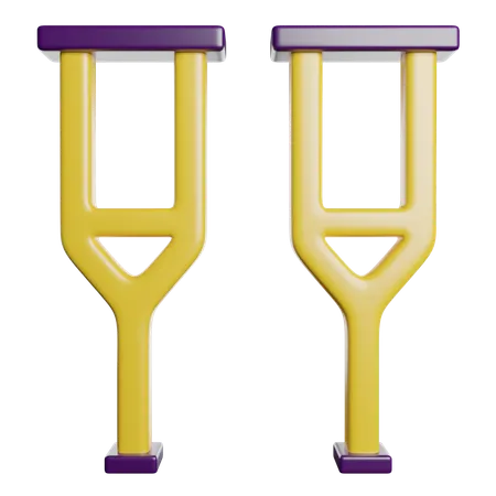 Béquilles  3D Icon