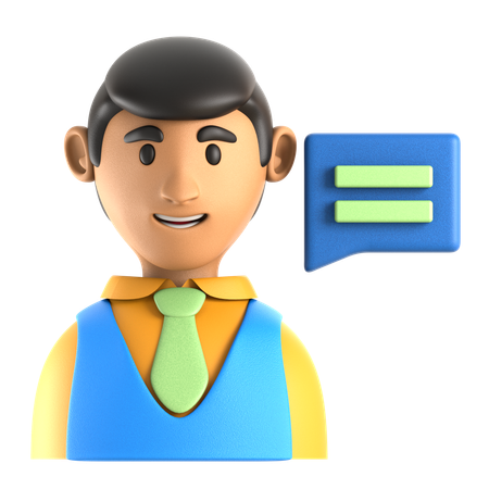 Berater  3D Icon