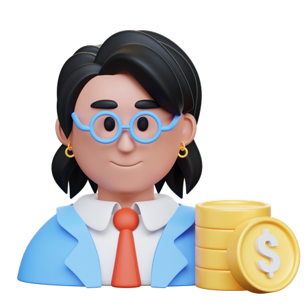 Weiblicher Berater  3D Icon