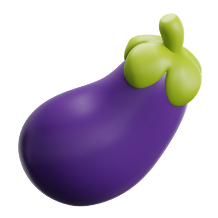 Berenjena  3D Icon