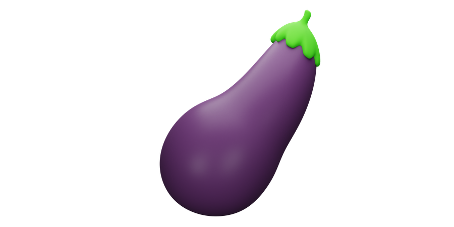 Berenjena  3D Icon