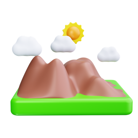 Berg  3D Icon