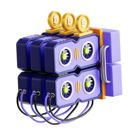 Mining-Hardware  3D Icon