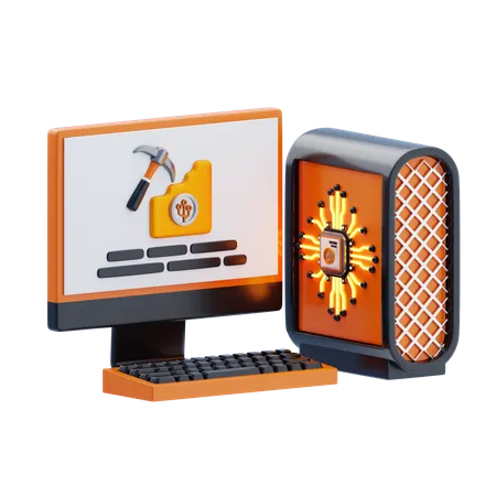 Mining-Hardware  3D Icon