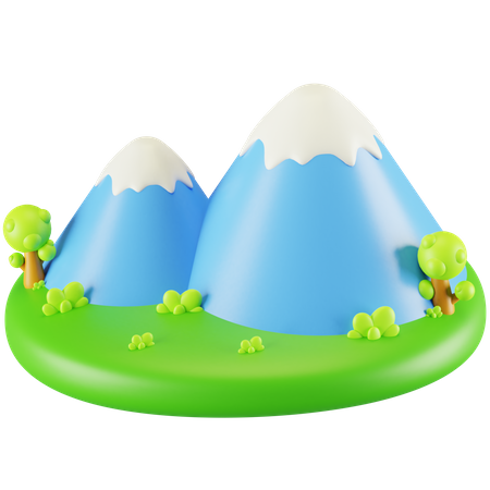 Berge  3D Icon