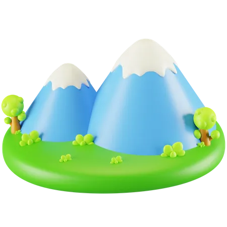 Berge  3D Icon