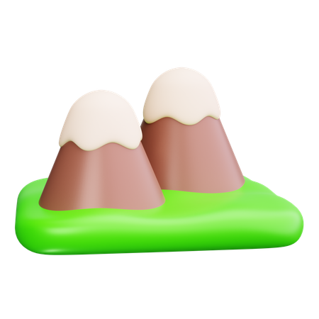 Bergpfad  3D Icon