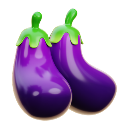 Beringela  3D Icon