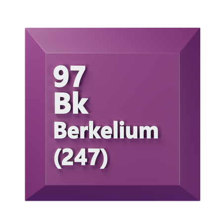 バークリウム  3D Icon