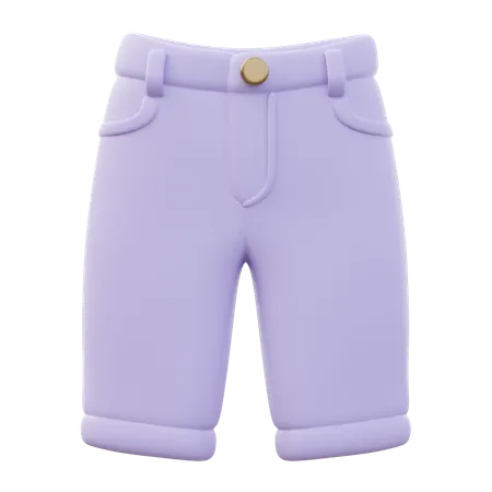 Bermudas femininas  3D Icon