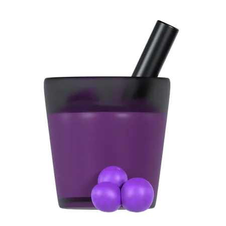Berry Juice 3 D Illustration Good For Food Design 3D Icon