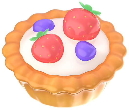 베리 타르트  3D Icon