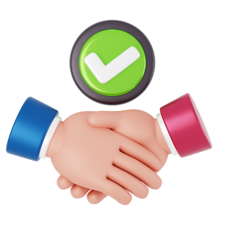 Berufliche Partnerschaft  3D Icon