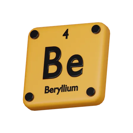 Beryllium Element 3 D Icon 3D Icon