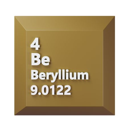 Béryllium  3D Icon