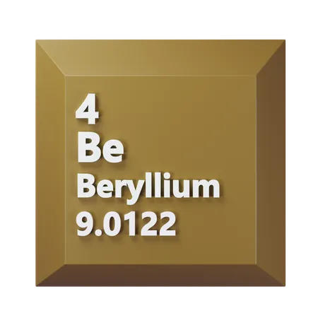 Béryllium  3D Icon