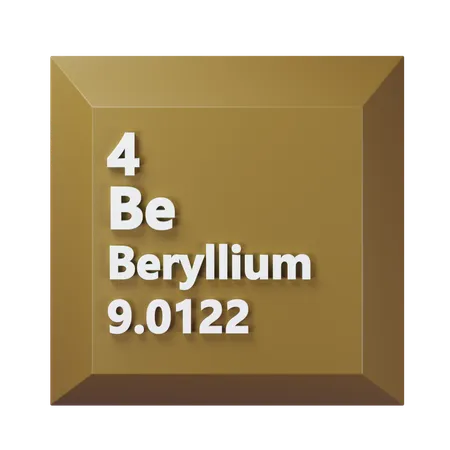 Beryllium  3D Icon