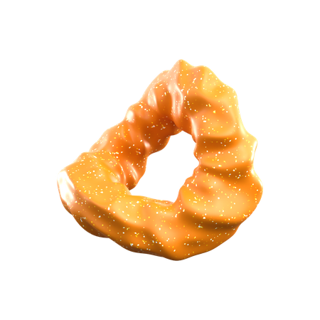 Beschädigter Donat  3D Icon