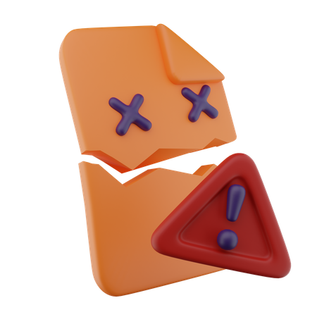 Beschädigte Datei  3D Icon