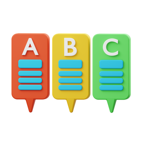Beschriftungsdiagramm  3D Icon