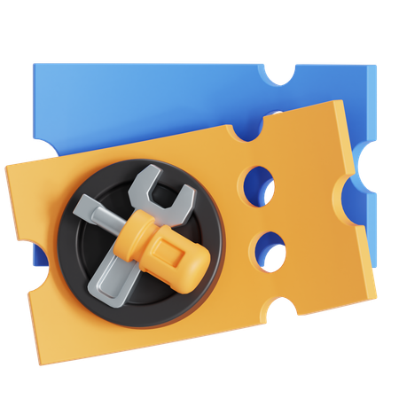 Beschwerdeticket  3D Icon