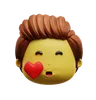 emoji de cara de beso