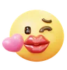 emoji de cara de beso