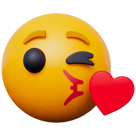 Beso emoji  3D Icon