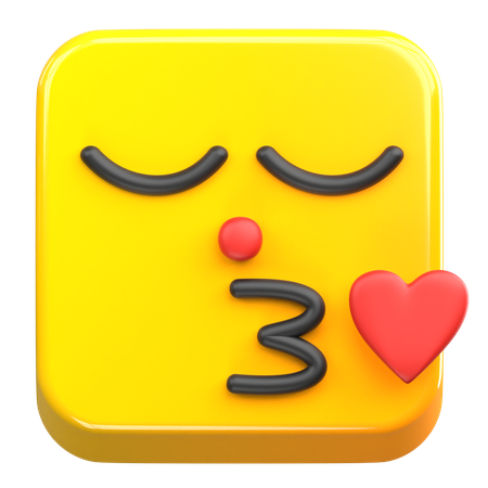 Beso emoji  3D Icon