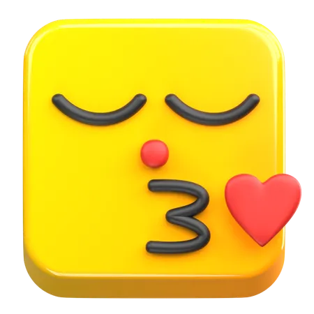 Beso emoji  3D Icon