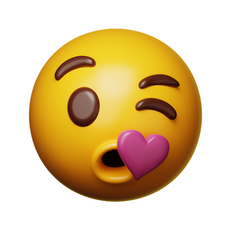 Beso emoji  3D Icon