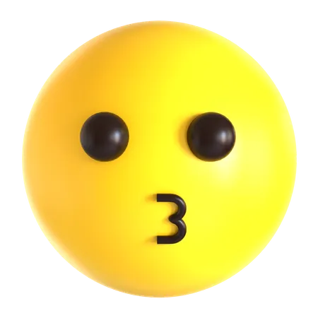 Beso emoji  3D Icon