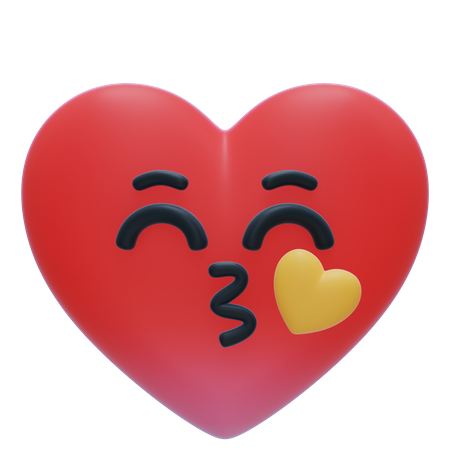 Beso emoji  3D Icon