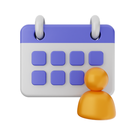 Besprechungskalender  3D Icon